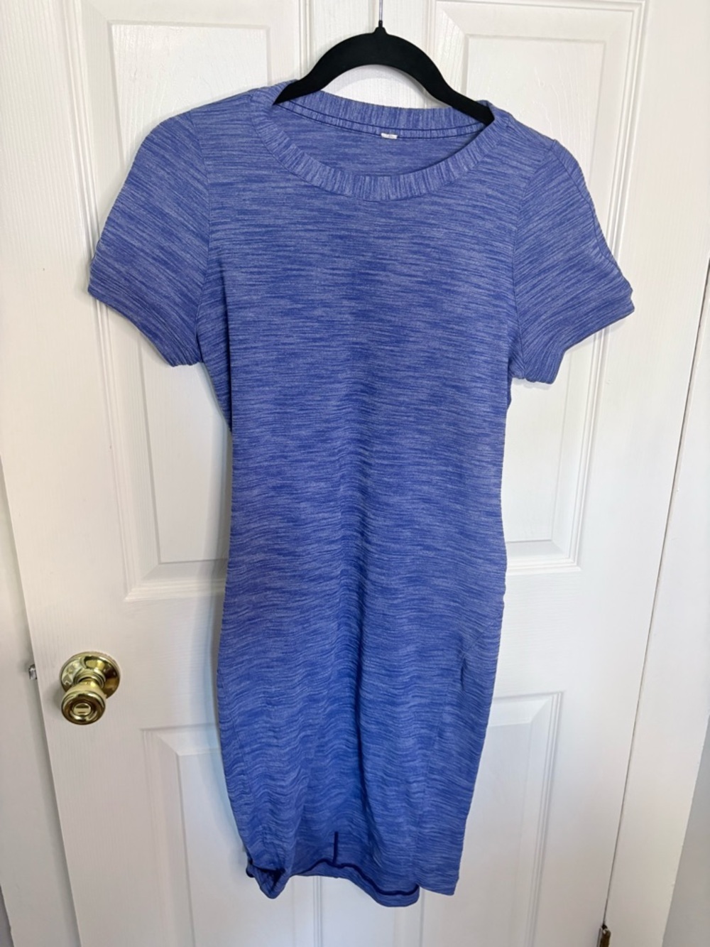 Lululemon &go Where-To Dress Heathered Sapphire Blue Rulu Travel Dress Size 6 - Picture 4 of 10